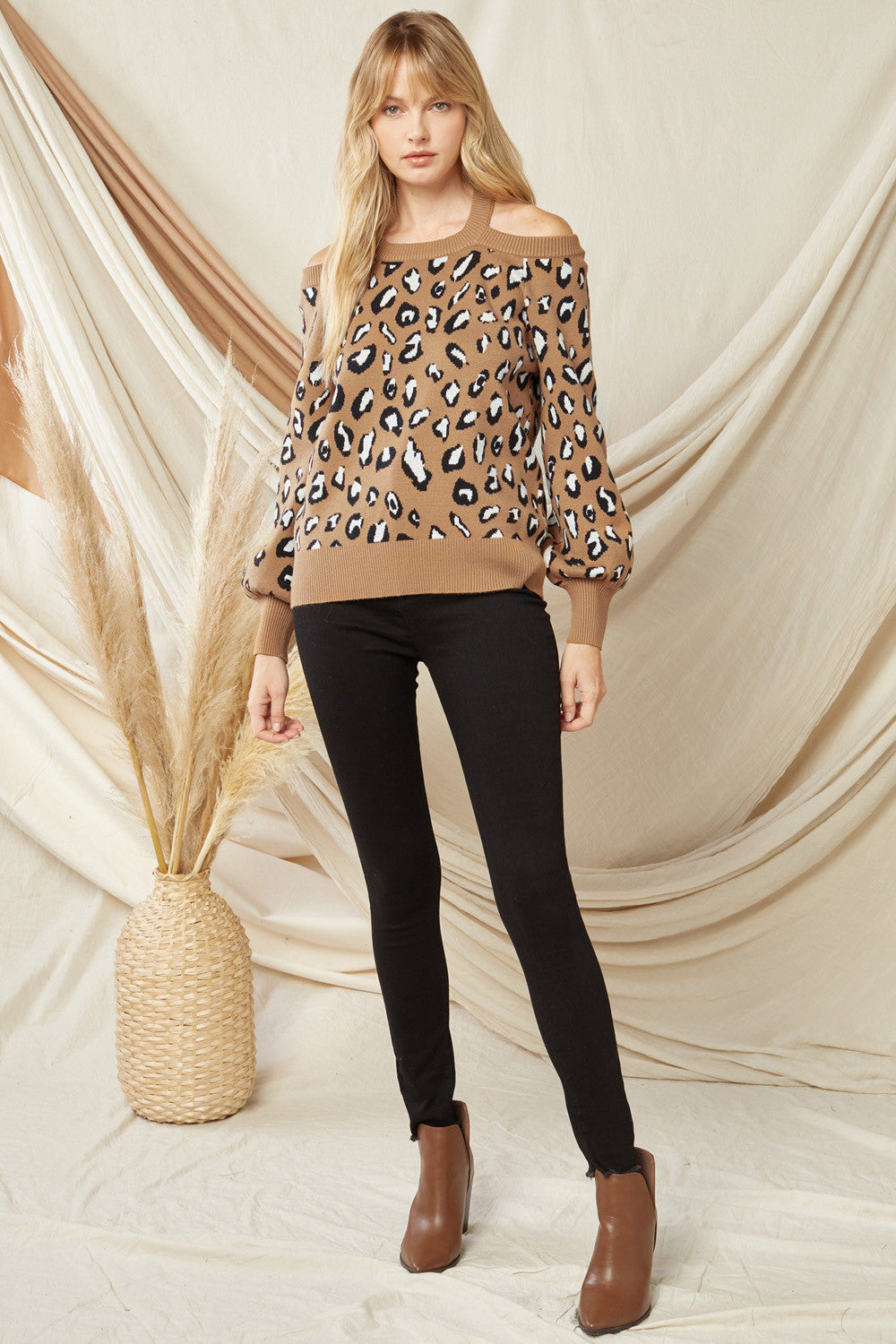 Entro leopard sweater hotsell